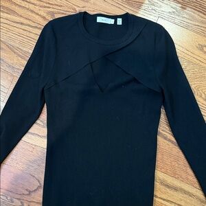 A.L.C. Classic Black Knit Sweater with keyhole